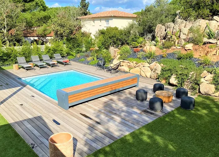 Villa Coconing A 7min Des Plages - Piscine Chauffee - Clim - Bbq - Parking Privatif - Fibre Porto-Vecchio (Corsica)